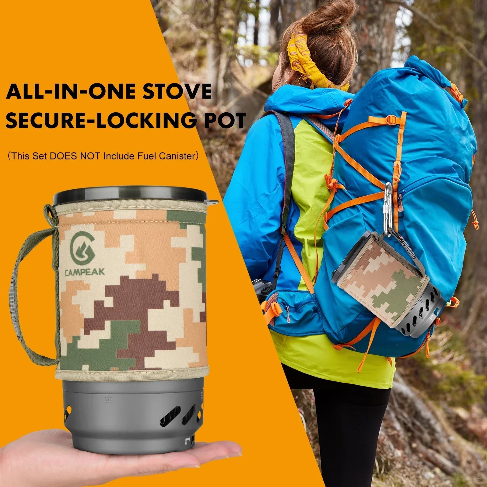1.4L Backpacking Stove Cooking System - Glow Haven