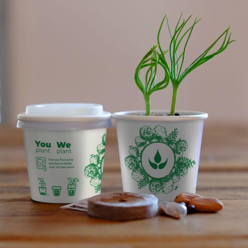 Pack of 500 Tree Kit Cups, We Plant 5000 More Trees