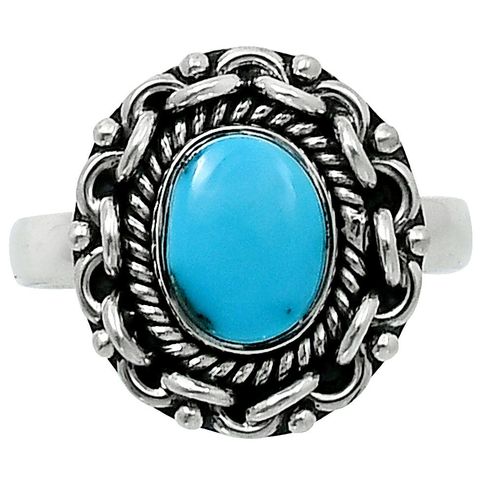 Premium Sleeping Beauty Turquoise Ring size-8 R-1667 27-ER11262