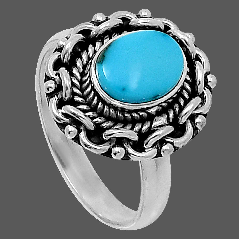 Premium Sleeping Beauty Turquoise Ring size-8 R-1667 27-ER11262