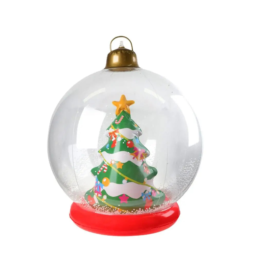 Outdoor Christmas Inflatable Ball Garden Decoration (22-inch)