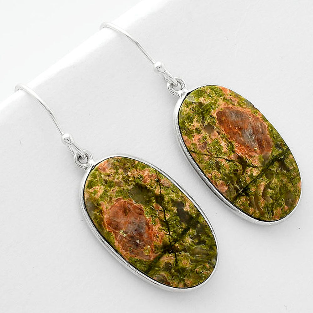 Natural Unakite Earrings E-1001 SDE65919