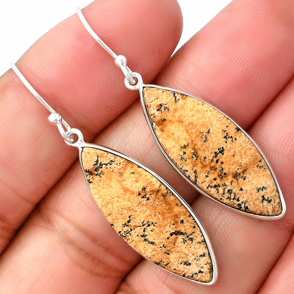Natural Picture Jasper Earrings E-1001 SDE76883