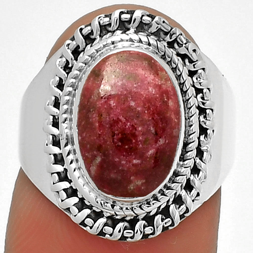 Natural Pink Thulite - Norway Ring size-7 R-1279 SDR185645
