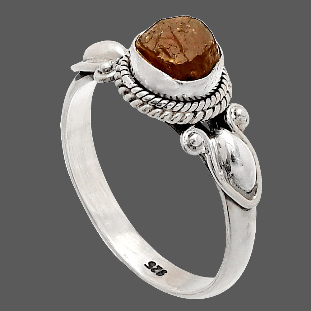 Natural Rare Kornerupine Rough Ring size-8.5 R-1345 SDR232307