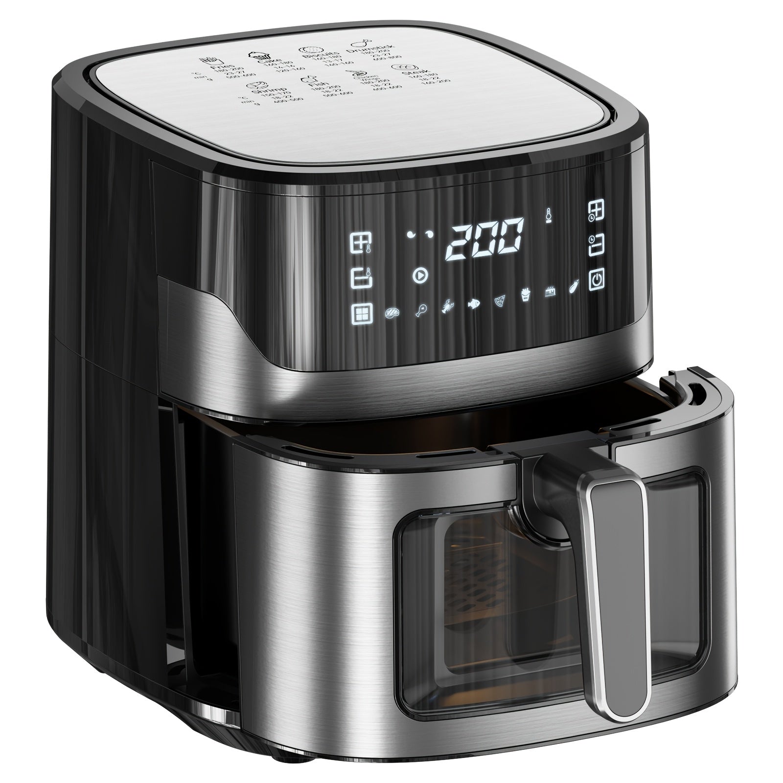 Air Fryer with Stainless Steel Non - Stick Pot - Glow Haven