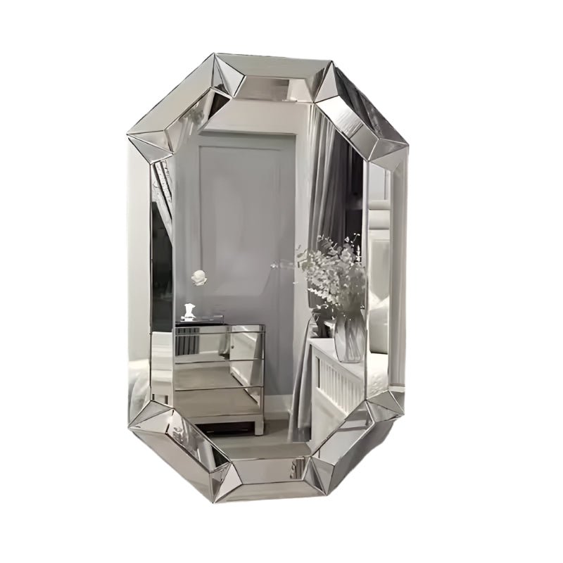 Arched Decorative Full - Length Standing Mirror Glass - Glow Haven