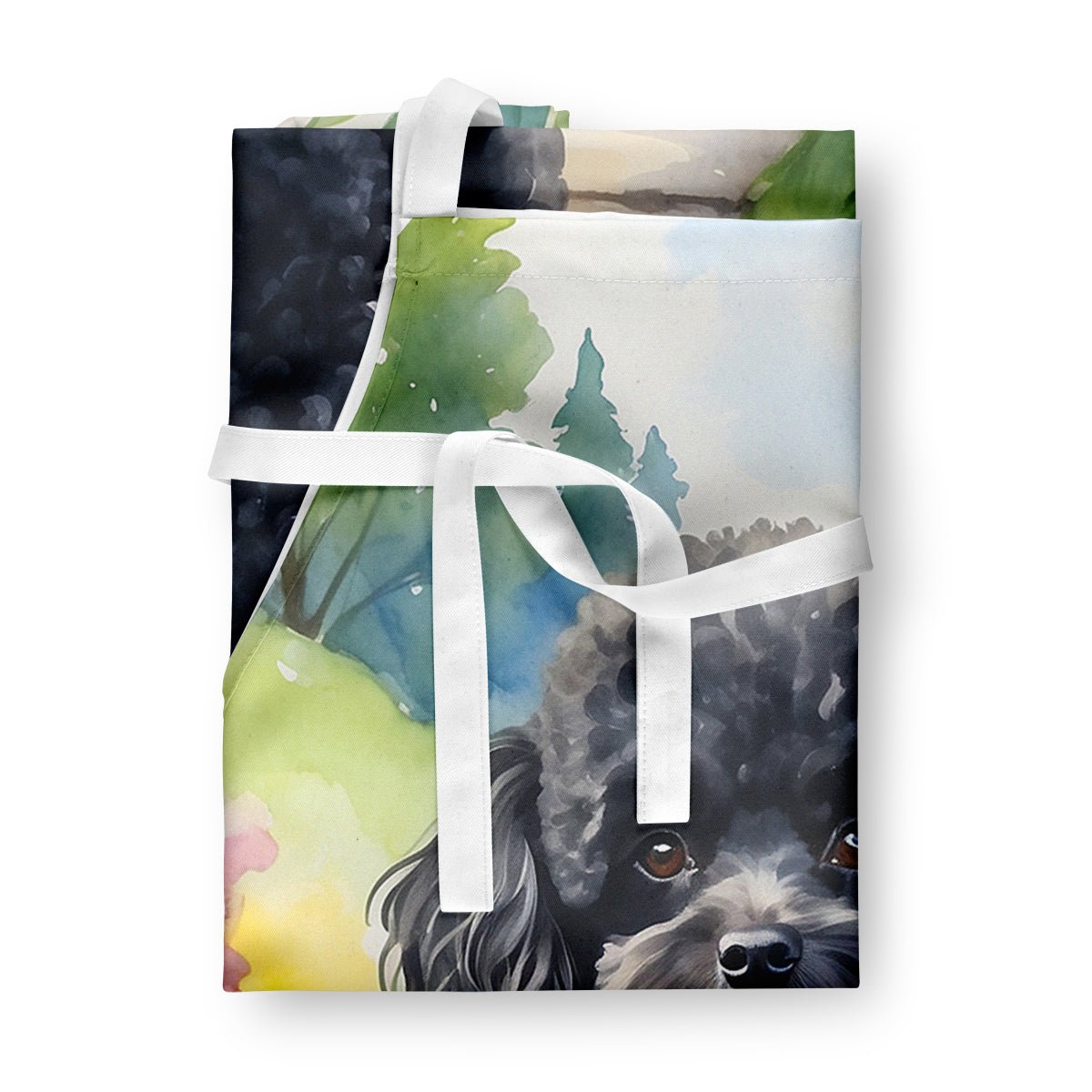 Black Poodle Spring Path Apron - Glow Haven