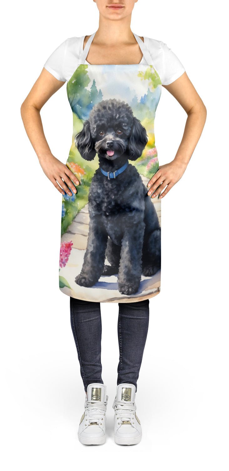 Black Poodle Spring Path Apron - Glow Haven