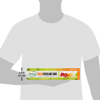 BIOBAG GALLON RESEAL BAG ( 12 X 15 CT   )
