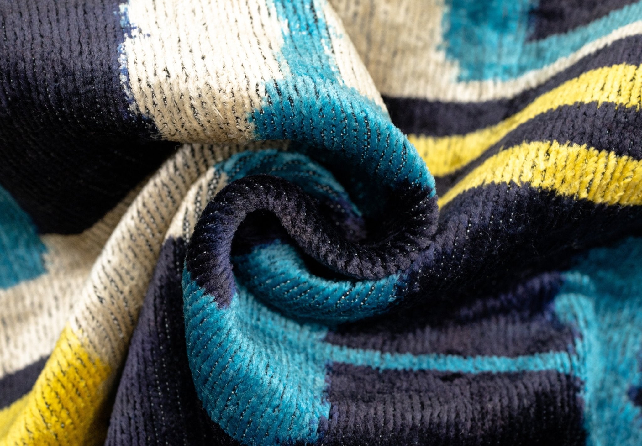 Canvello Green Blue  Handmade 16x24 Silk Velvet Pillow, Organic Veg Dyed, Down/Feather Filled