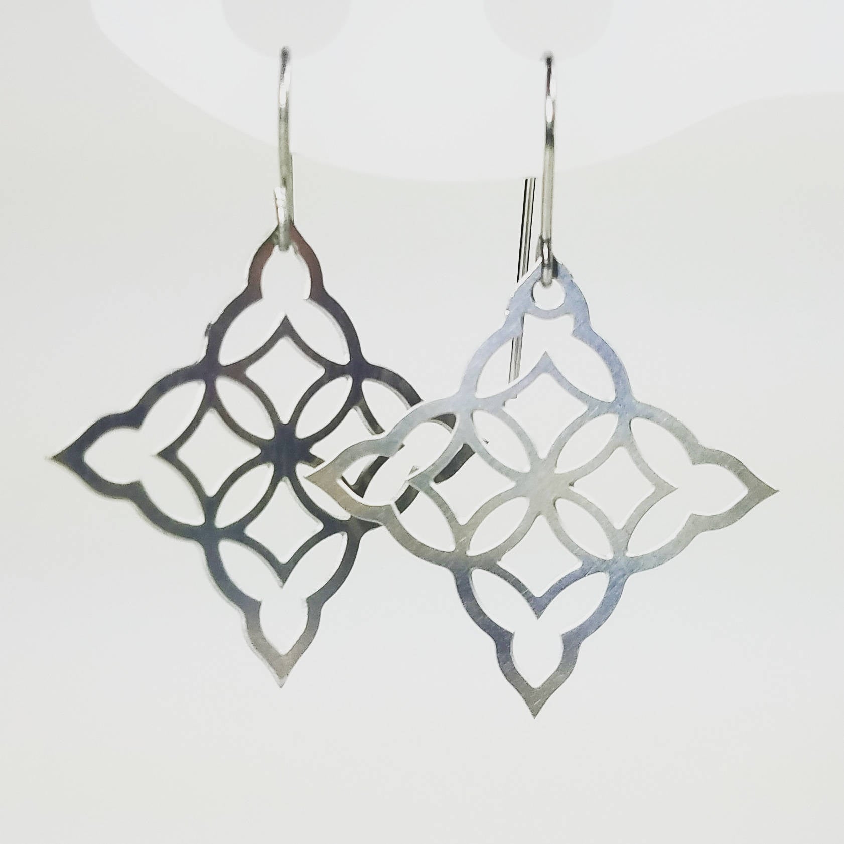 Moorish Diamond Earrings in stainless steel