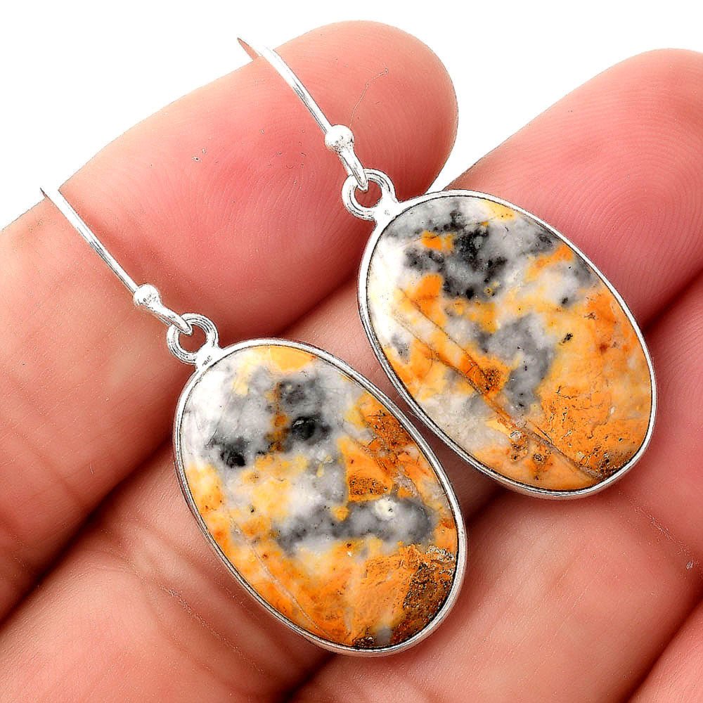 Natural Maligano Jasper - Indonesia Earrings E - 1001 SDE88184 - Glow Haven