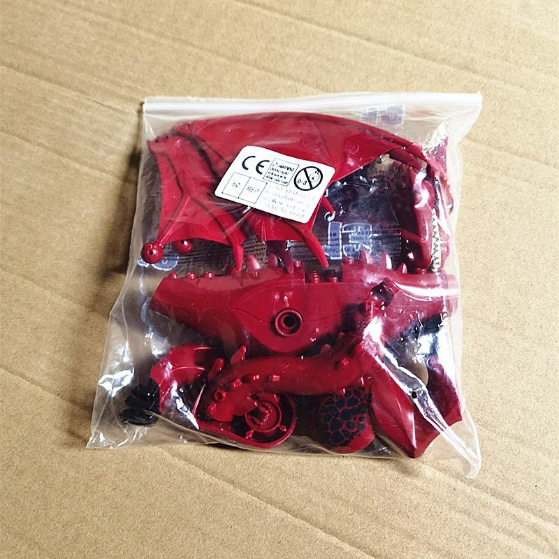 Red Smaug Flame Dragon Building Blocks - Glow Haven