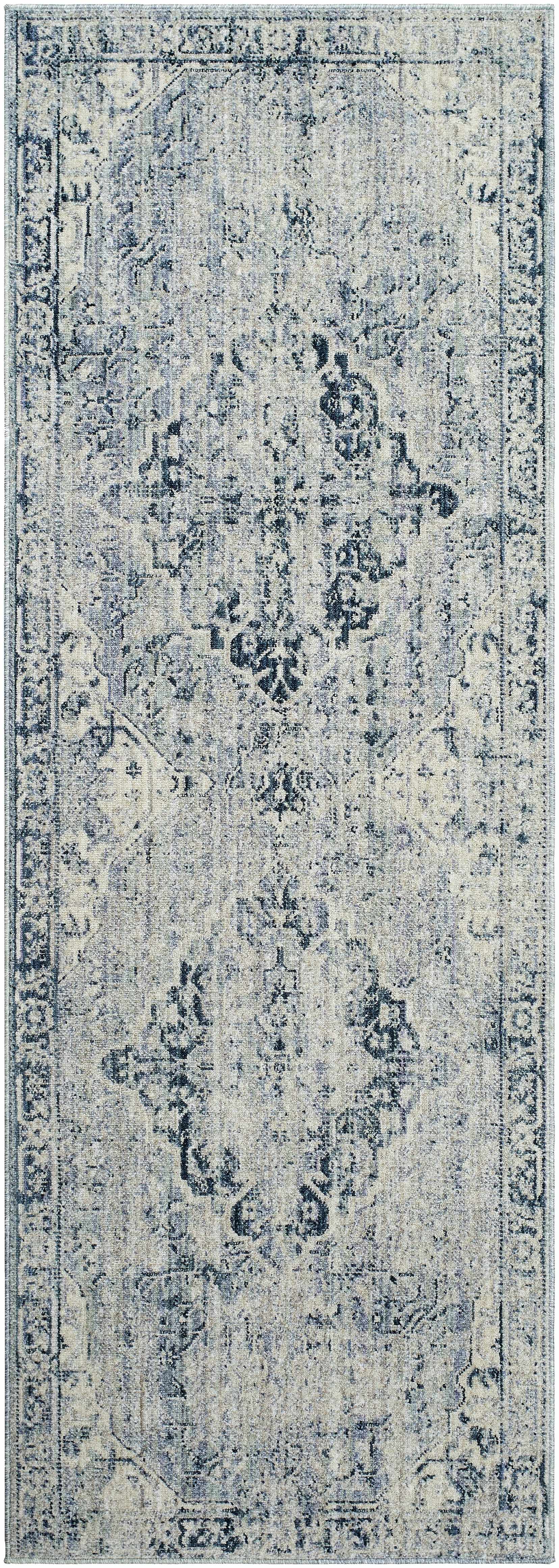 Jemma Blue Medallion Area Rug - Clearance