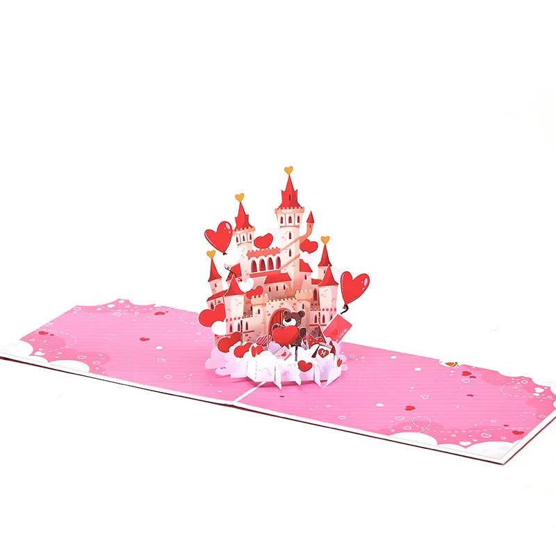 3D Pop Up Valentine's Day Greeting Card Love Bear Rose - Glow Haven