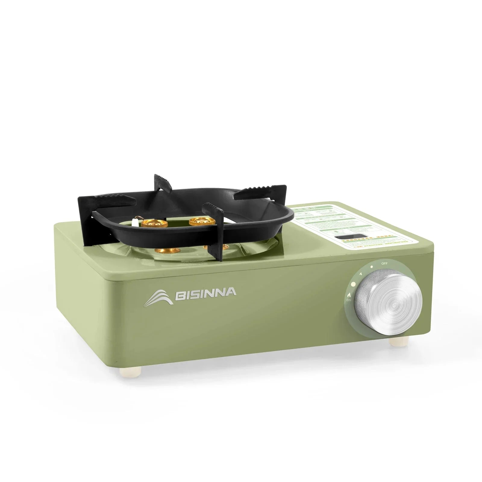 5800W Camping Gas Stove High Firepower Cassette Green - Glow Haven