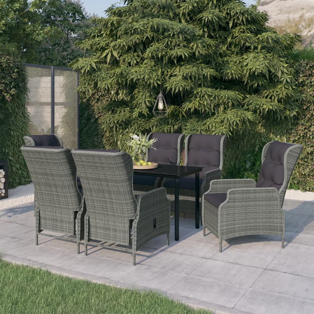 vidaXL Patio Dining Set Outdoor Dining Set Table and Chair Set for Garden