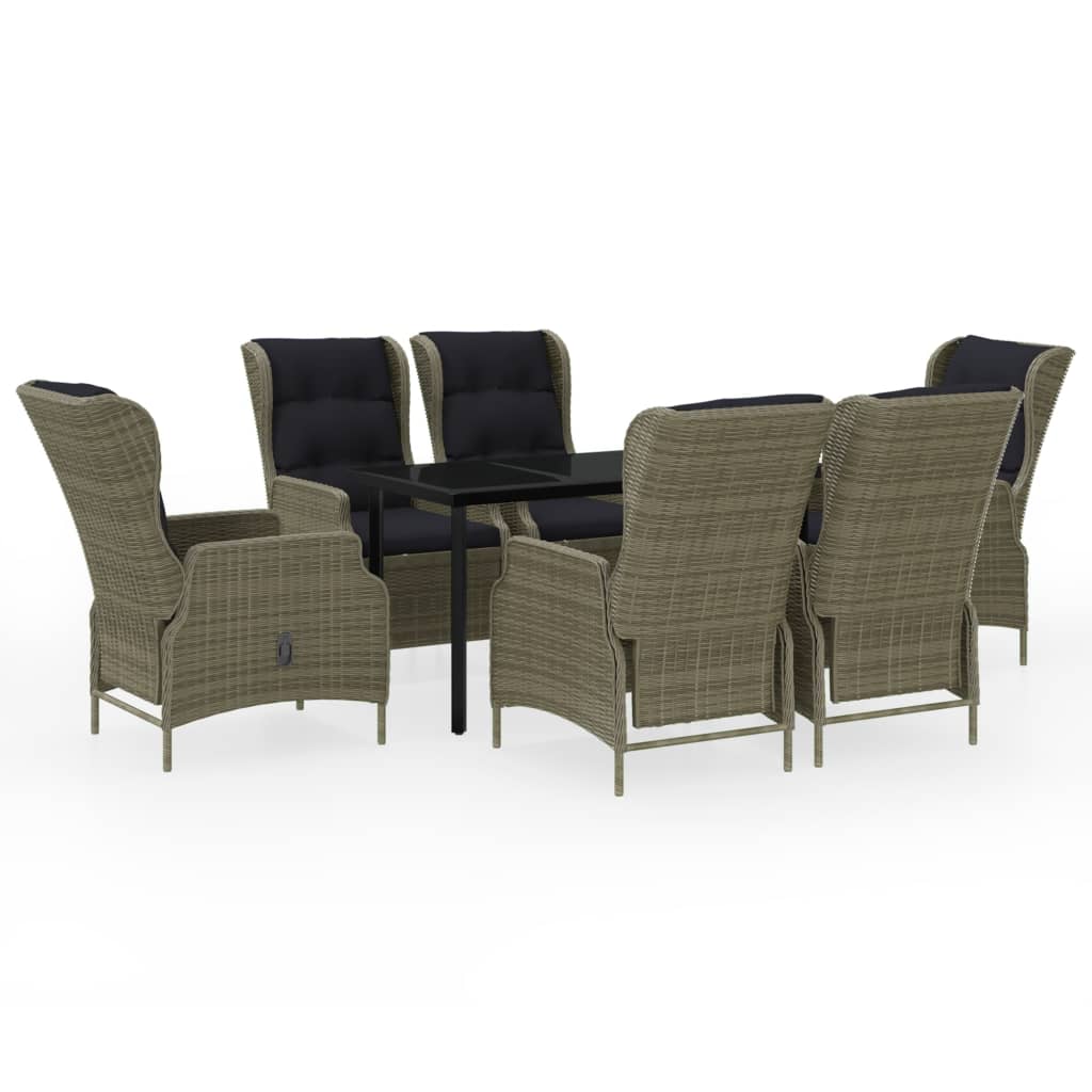 vidaXL Patio Dining Set Outdoor Dining Set Table and Chair Set for Garden