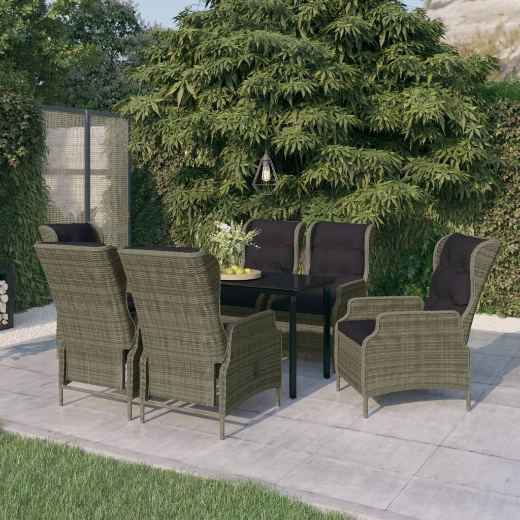 vidaXL Patio Dining Set Outdoor Dining Set Table and Chair Set for Garden