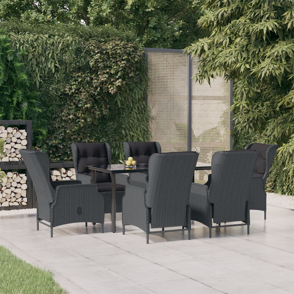 vidaXL Patio Dining Set Outdoor Dining Set Table and Chair Set for Garden