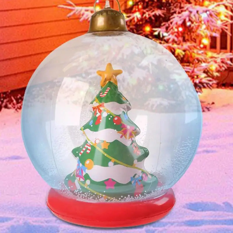 Outdoor Christmas Inflatable Ball Garden Decoration (22-inch)
