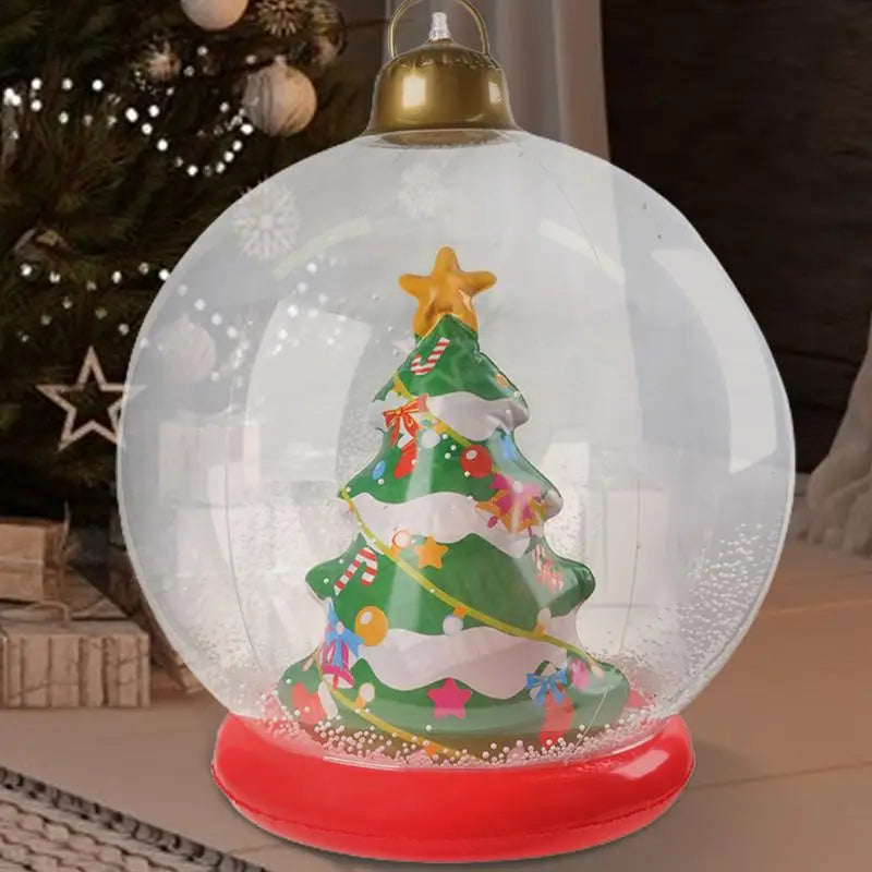 Outdoor Christmas Inflatable Ball Garden Decoration (22-inch)
