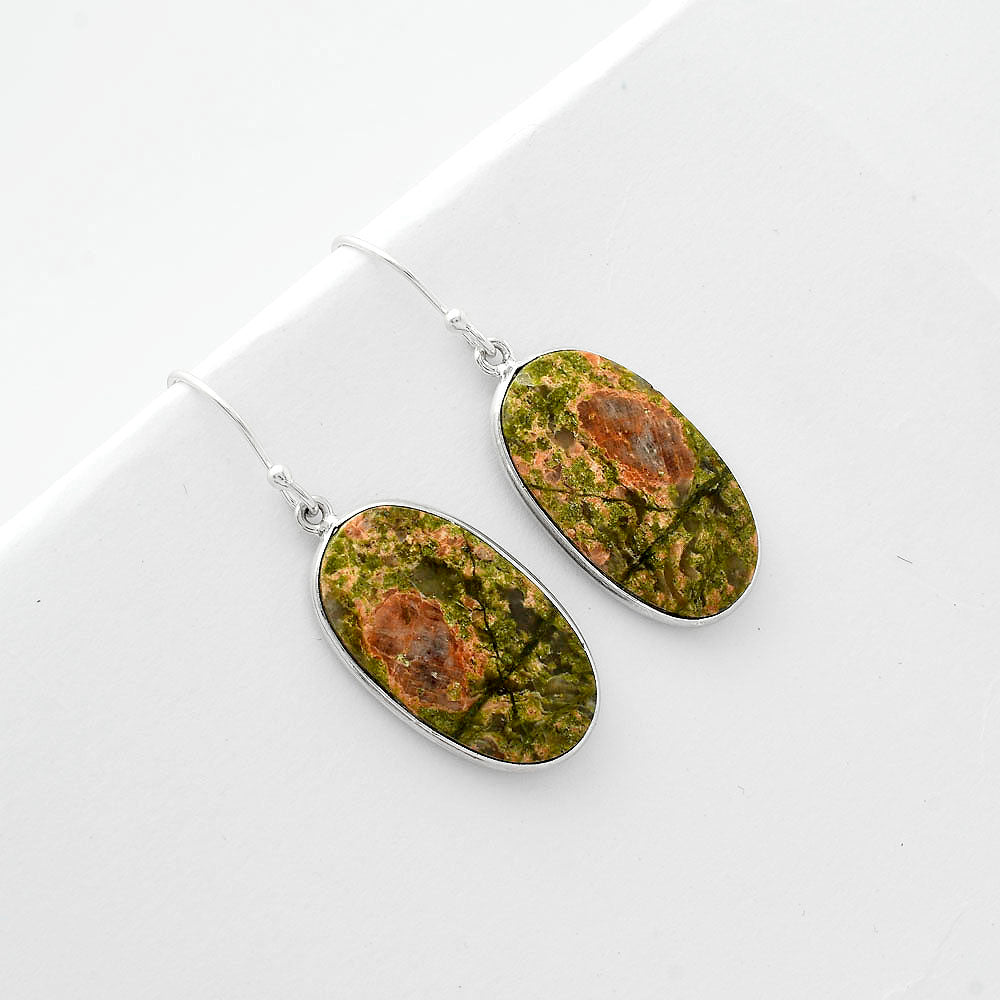Natural Unakite Earrings E-1001 SDE65919