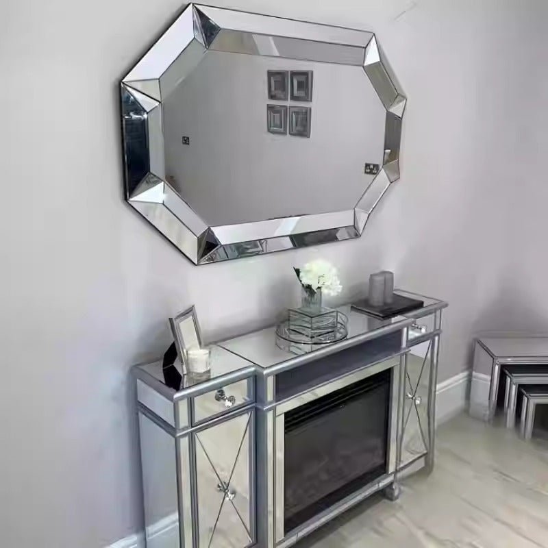 Arched Decorative Full - Length Standing Mirror Glass - Glow Haven