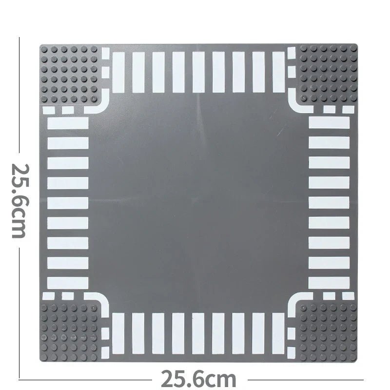 City Road Baseplate Block for Kids DIY Building - Glow Haven