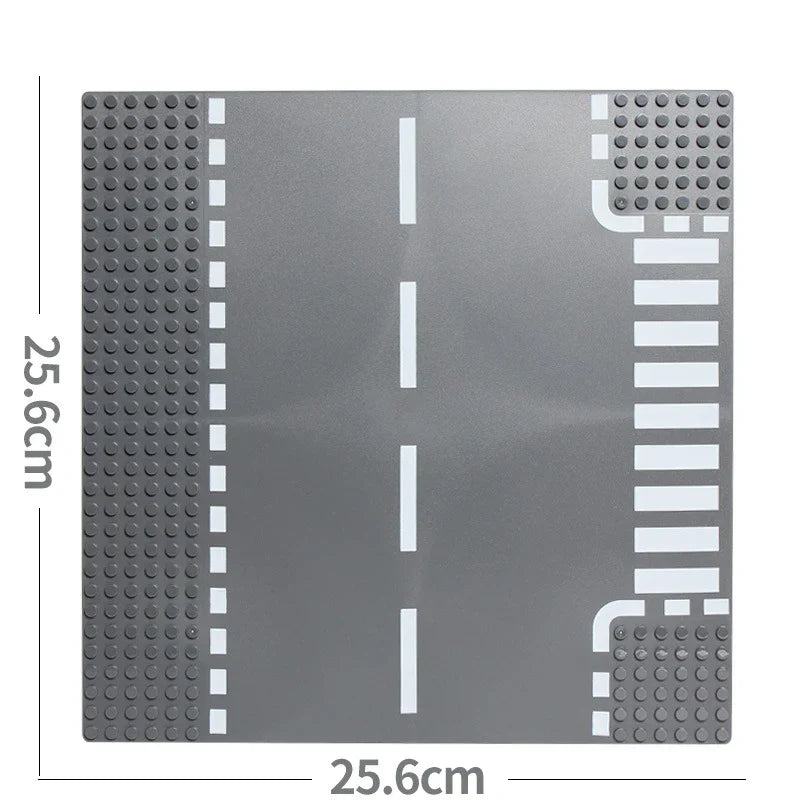 City Road Baseplate Block for Kids DIY Building - Glow Haven