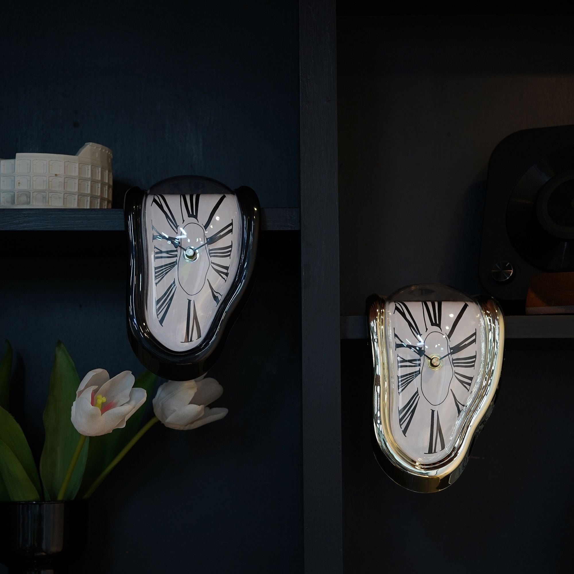Dali Melting Clock for Decorative Home Office Shelf Desk Table Funny Creative Gift - Glow Haven