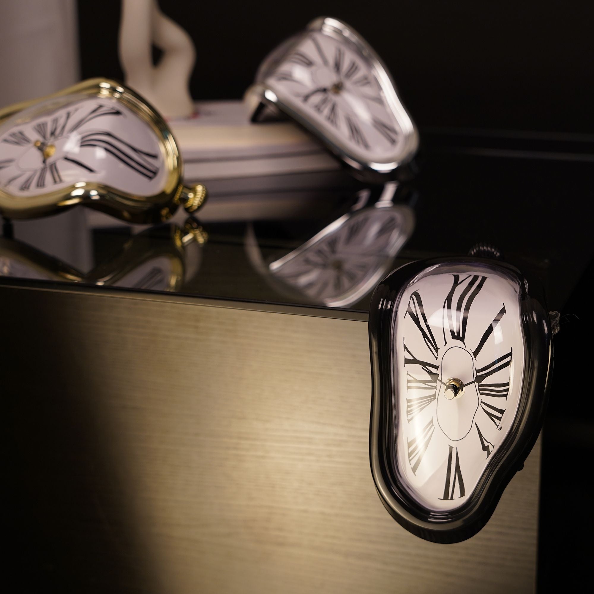 Dali Melting Clock for Decorative Home Office Shelf Desk Table Funny Creative Gift - Glow Haven