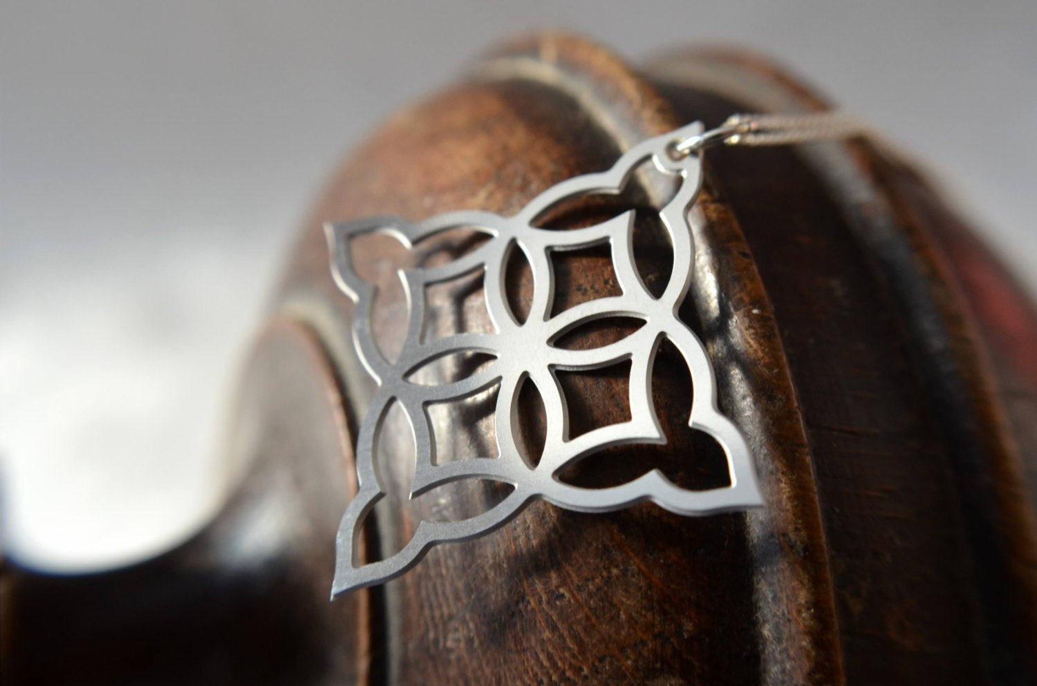 Moorish Diamond Pendant in stainless steel