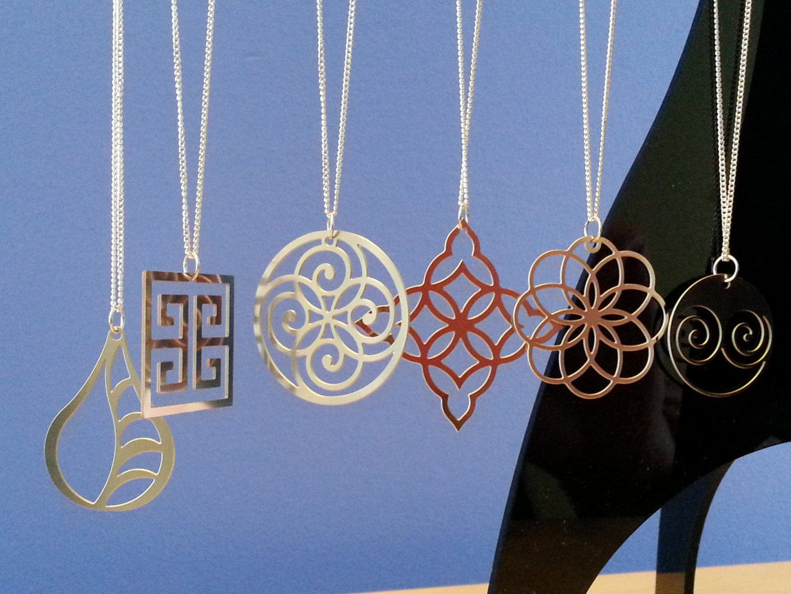 Moorish Diamond Pendant in stainless steel