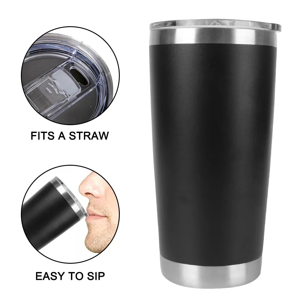 Insulated Thermal Mug with Stainless Steel Lid - Glow Haven