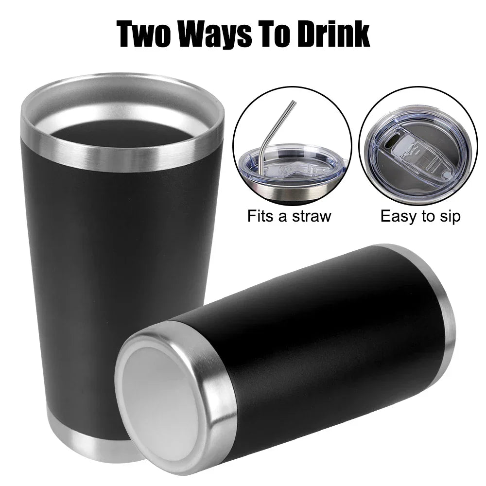 Insulated Thermal Mug with Stainless Steel Lid - Glow Haven