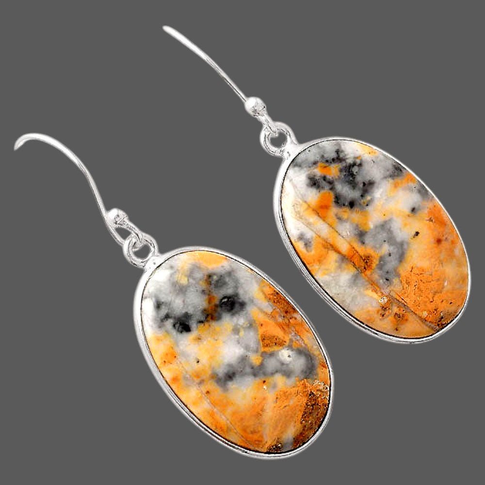 Natural Maligano Jasper - Indonesia Earrings E - 1001 SDE88184 - Glow Haven