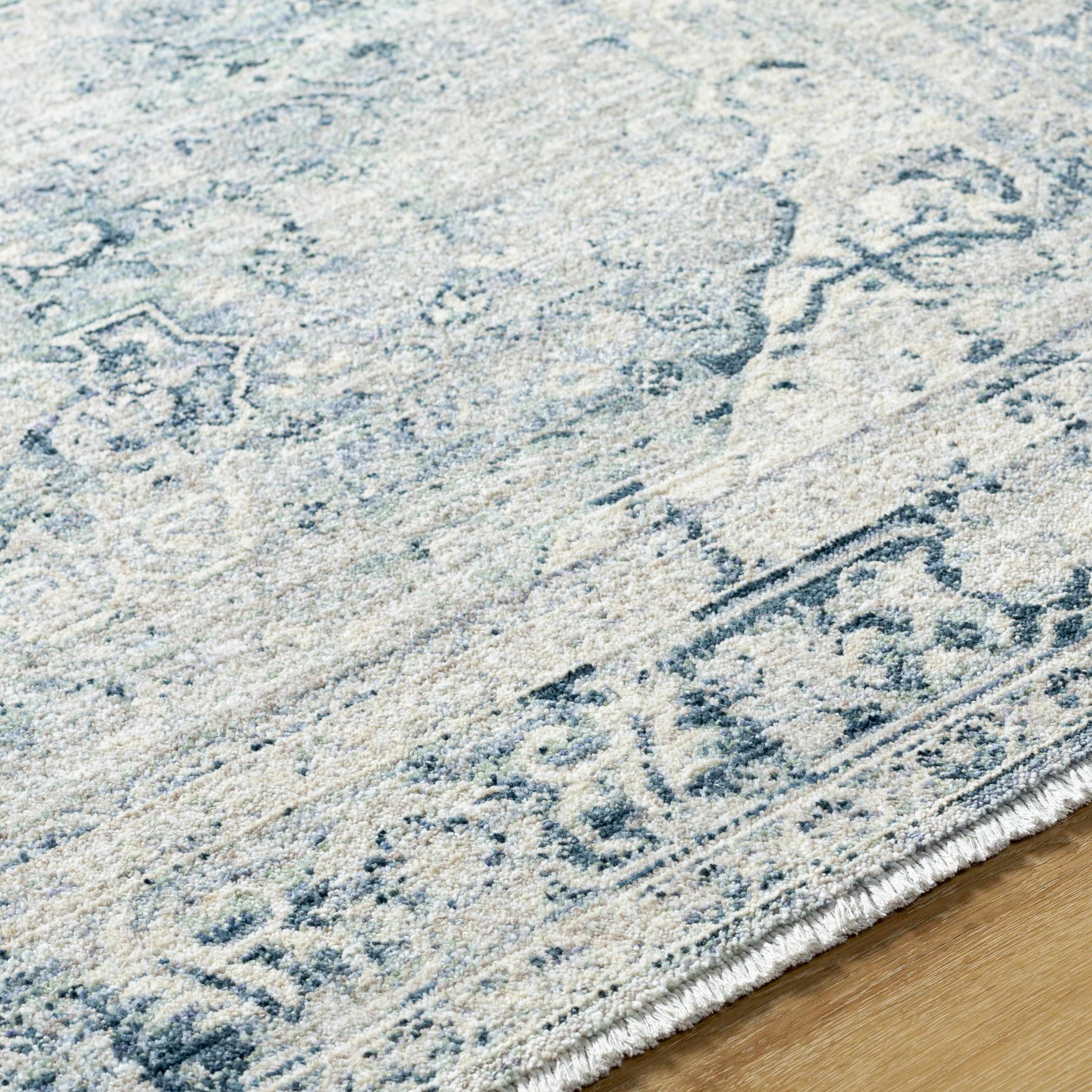 Jemma Blue Medallion Area Rug - Clearance